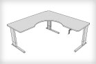 Accella Adjustable Wrap Corner Desk
